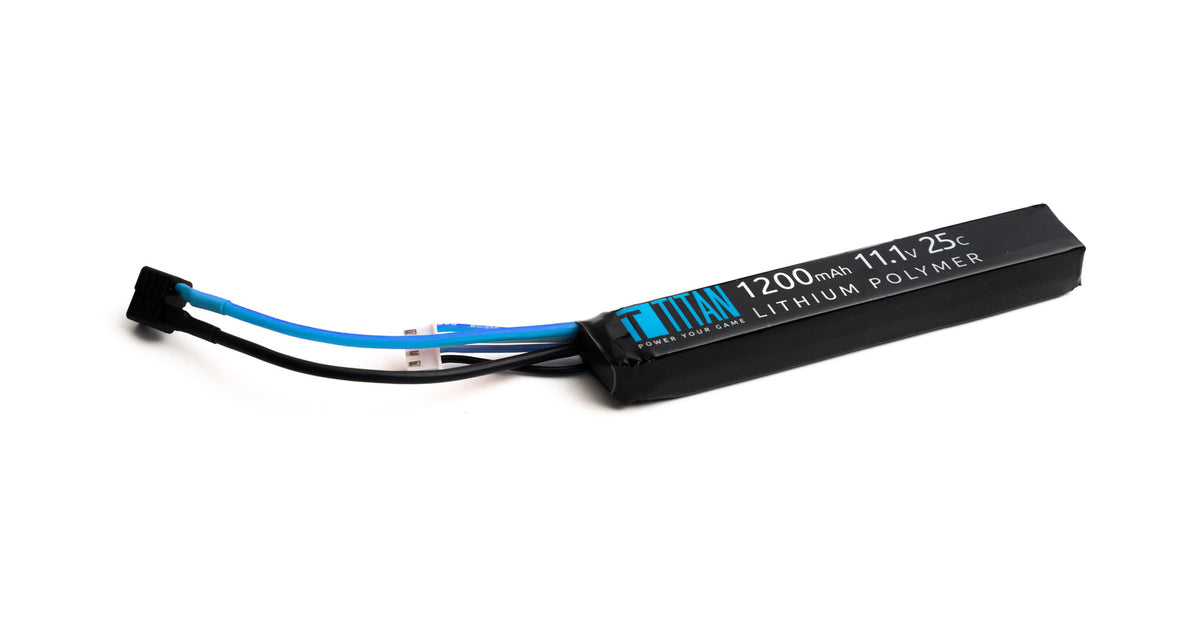 Titan 1200mAh 11.1v 25C Stick T-Plug (Deans)