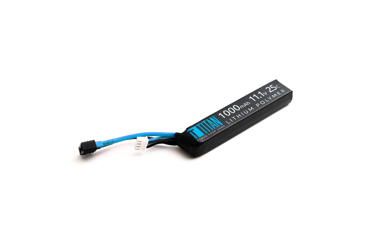 Titan 1000mAh 11.1v 25C Stick T-Plug (Deans)