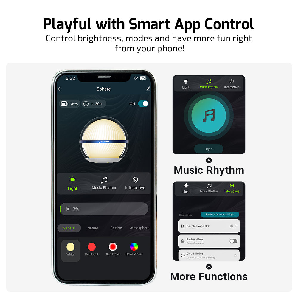 Olight Sphere Ambient Light with App Control