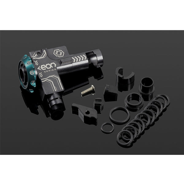 GATE EON Hop-Up Chamber Titanium House + Cyan Rotary Dial