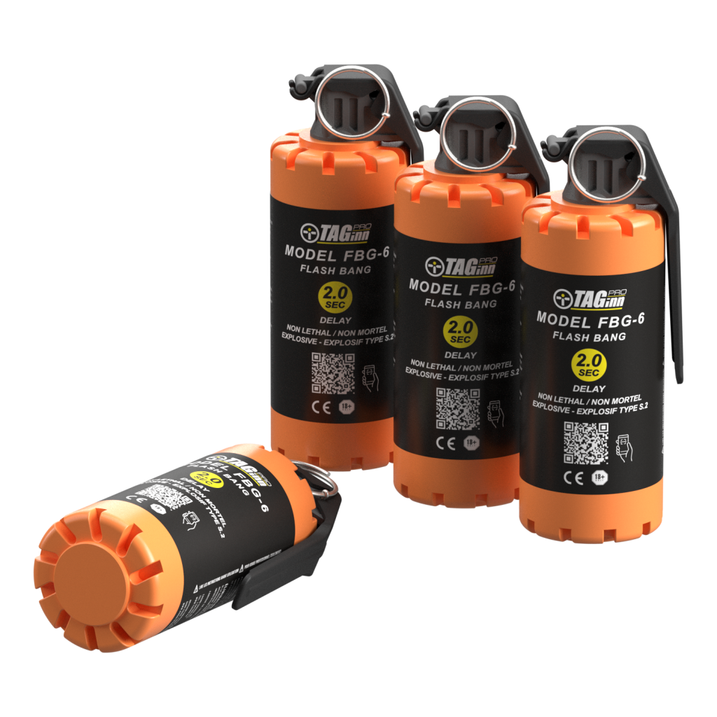 FBG-6 Flashbang Grenades Pack - Airsoft Stun Gear - Trigger