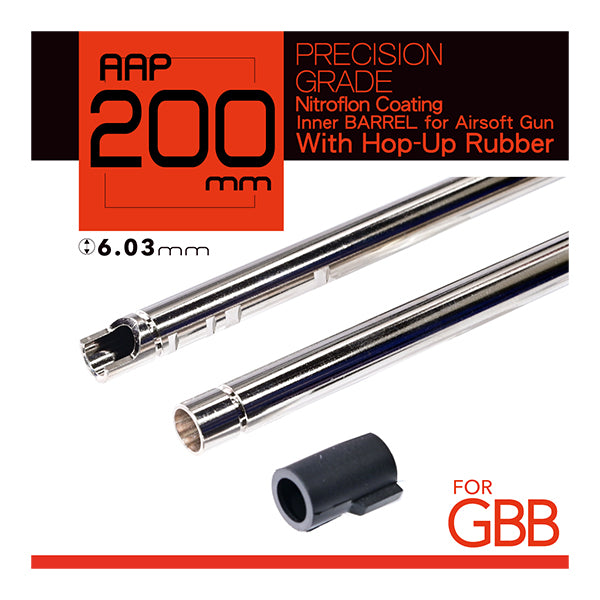 Unicorn 200mm Nitroflon Coating 6.03mm Ultimate Precision Inner Barrel For AAP GBB