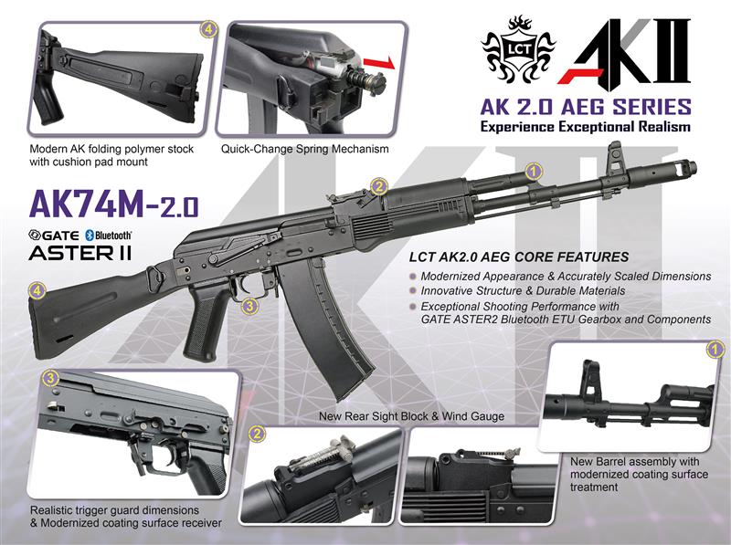 LCT AK74M 2.0 with GATE ASTER II (BT)