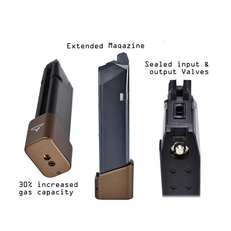 Army Armament x TTI Ballerina Extended Gas Magazine - Bronze (Licensed by EMG)