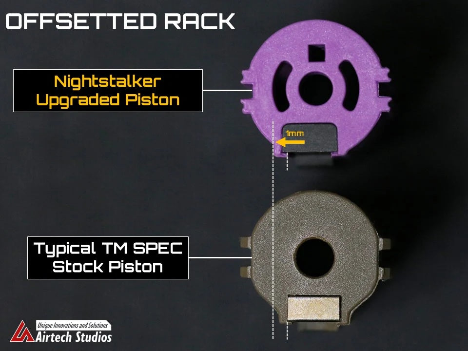 Airtech Studios "The Nightstalker" Advanced AEG Piston for Perfect AOE & Gear Meshing