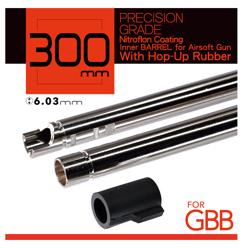 Unicorn 300mm Nitroflon Coating 6.03mm Ultimate Precision Inner Barrel for GBB