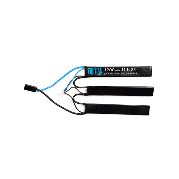 Titan 1200mAh 11.1v 25C Triple T-Plug (Deans)