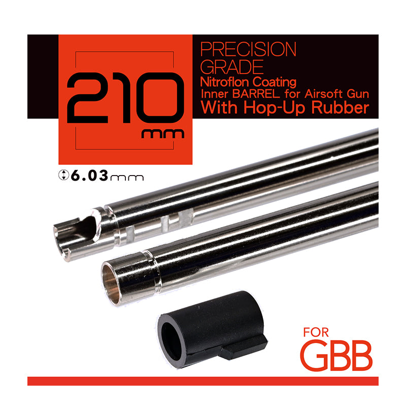 Unicorn 210mm Nitroflon Coating 6.03mm Ultimate Precision Inner Barrel For GBB