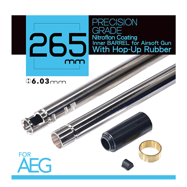 Unicorn 265mm Nitroflon Coating 6.03mm Ultimate Precision Inner Barrel For AEG