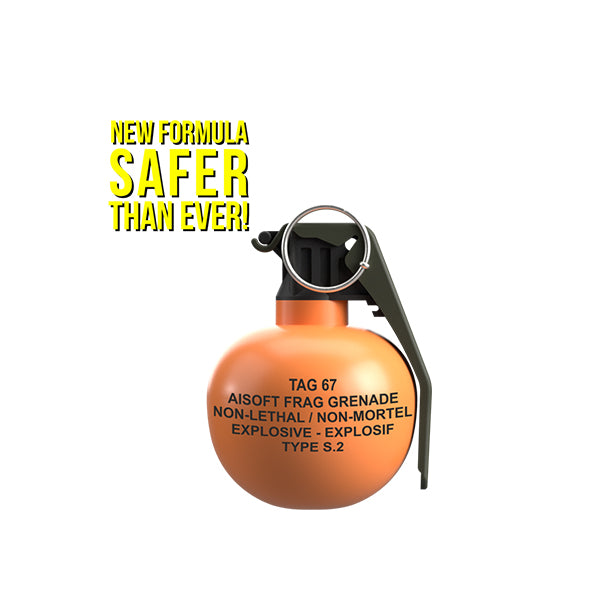 TAGinn TAG-67 Frag Grenade: New Formula (Pack of 6) - Trigger Airsoft