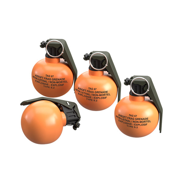 TAGinn TAG-67 Frag Grenade: New Formula (Pack of 6)