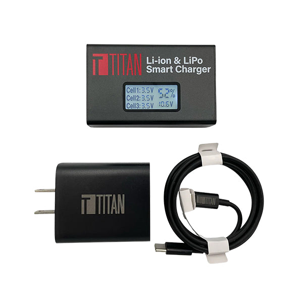 Titan Lithium Charger - US Plug (Updated Version)