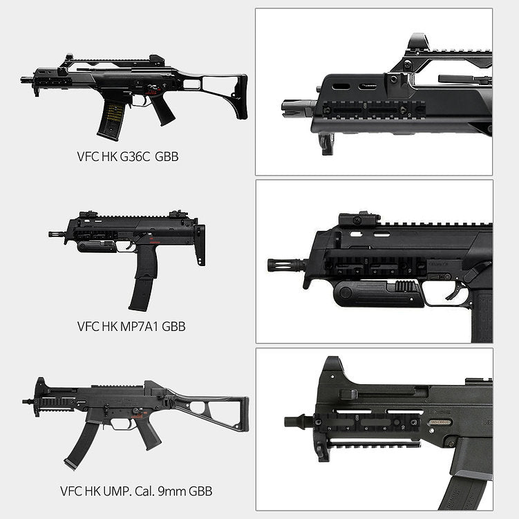 GSI Side BI-Rail for VFC G36C/MP7A1/UMP