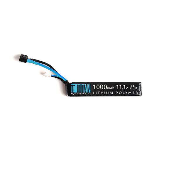 Titan 1000mAh 11.1v 25C Stick T-Plug (Deans)