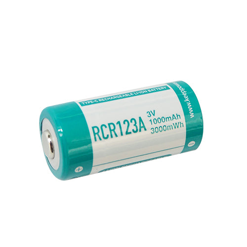 Keep Power TYPE-C USB RCR123A 3V 1000mAh Rechargeable Li-ion Battery (2pcs)