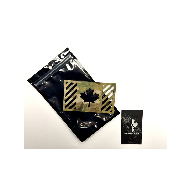 Custom laser-cut Canadian Flag patch - Multicam