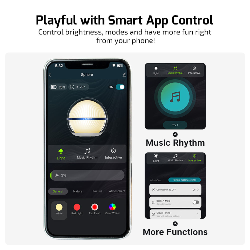 Olight Sphere Ambient Light - App Controlled Airsoft - Trigger Airsoft