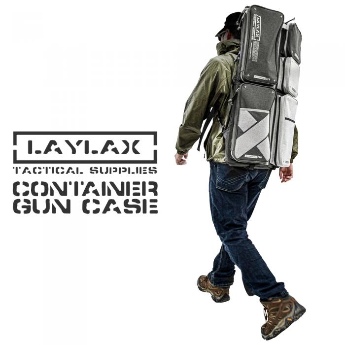 LayLax Container Gun Case - Black-Grey