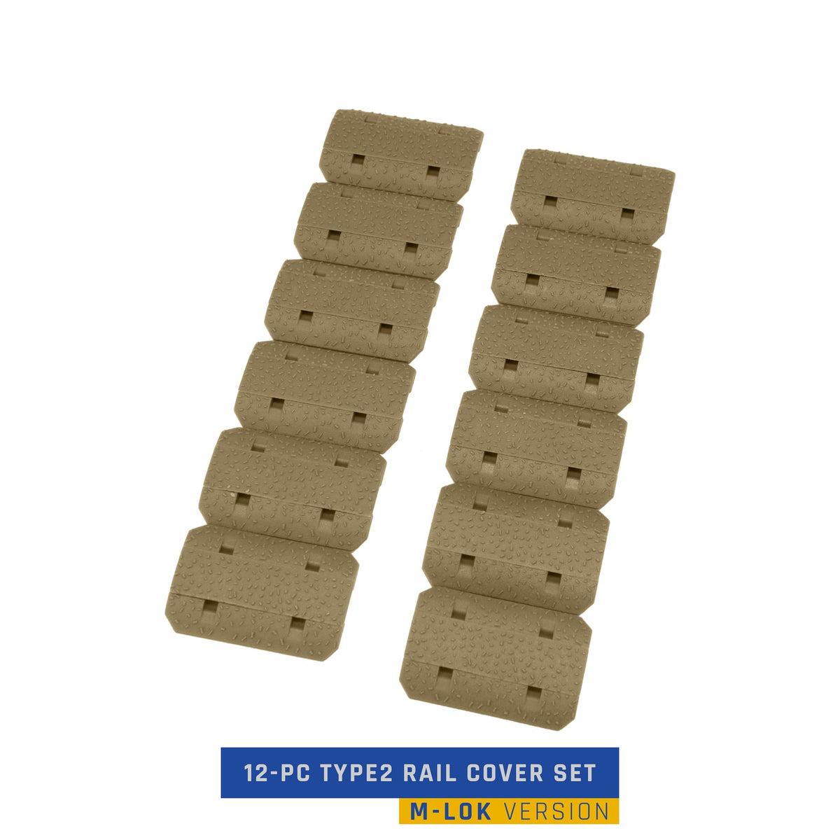 12-PC Type2 M-LOK Rail Cover Set