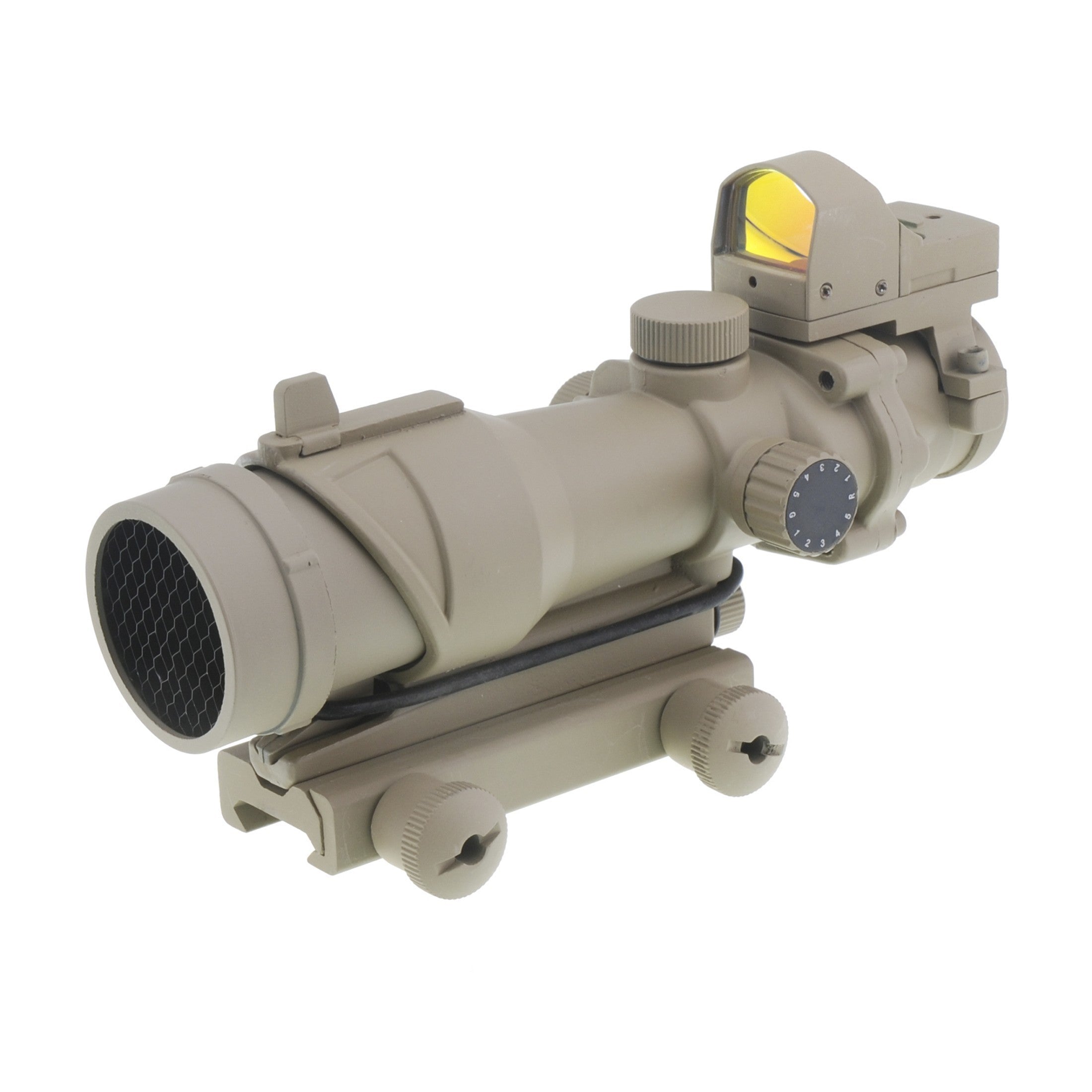 Evolution　GEAR　ACOG AIRSOFT SCOPE 4X Evolution Gear 4x32 ACOG Scope + RMR + Killflash 3D MK